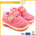 2015 Real Patch Haken &amp; Loop (Klettverschluss) Baby Tpr Baumwollgewebe Chaussure Enfant Schöne Winter Baby Girls Schuhe Hot Sale